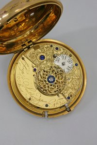 Interior of a watch