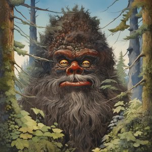face in the trees 1