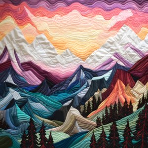 Quilted Mountain Range 2