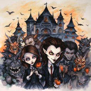 Halloween with Vampires and Werewolves 2
