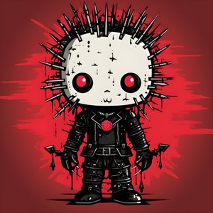 Hello Kitty as Pinhead Shirt Design 4