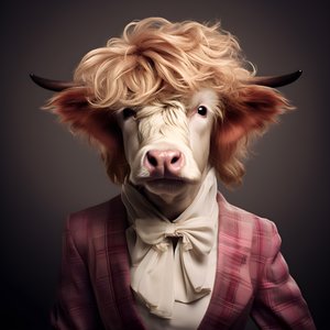 Highland Cow as Marilyn Monroe 4