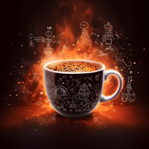 "Coffee + Science = Energy" 2