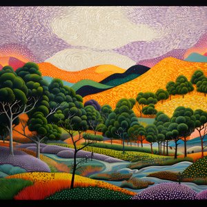 Landscape with Trees and Hills 1