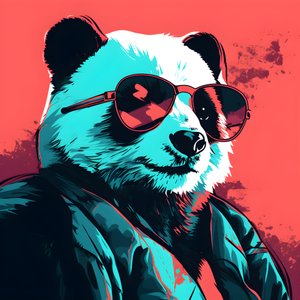 Panda with Glasses 4