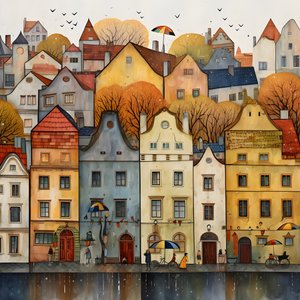 Prague Houses 1