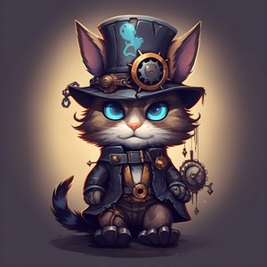 anthropomorphic cute cat 1