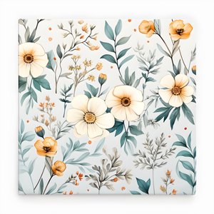 Watercolor Boho Floral Wildflowers 1
