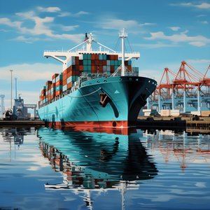 A Large Ship in the Water 2