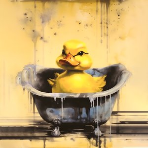 Trendy Rubber Duck Advertisement Poster - The Yellow 1