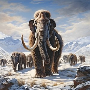Woolly Mammoth Herd in the Tundra 4