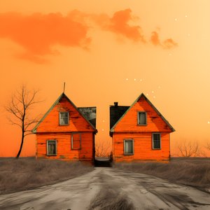 two orange houses 1