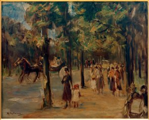 Avenue in the Tiergarten with Walkers