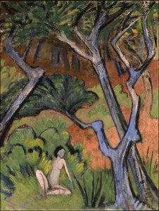 Forest Landscape with Nude, 1924