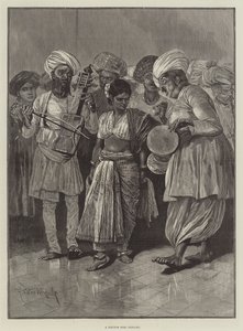 A Nautch Girl Dancing