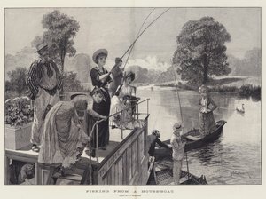 Fishing from a House-Boat