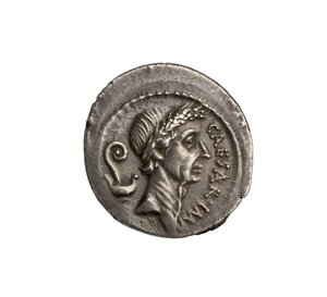 Roman Republican Coin from Rome, 44 BC
