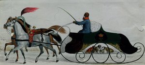 Horse Drawn Sleigh (detail)