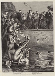 Swimming Races at Harrow