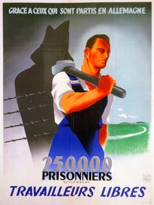 French Workers for Germany Poster, 1943