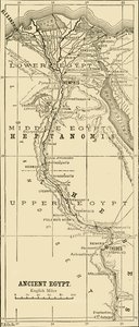 Map of Ancient Egypt, 1890