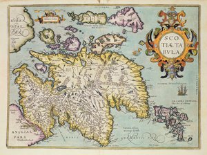 Map of Scotland, Miliaria Scotia