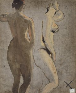 Two Standing Female Nudes