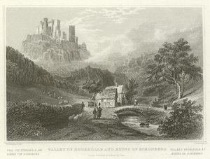 Valley of Engeholle and ruins of Schonberg