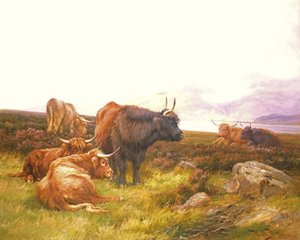 Highlanders by a Loch