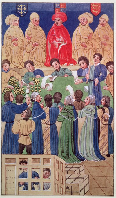 Court of Exchequer by (after) English School