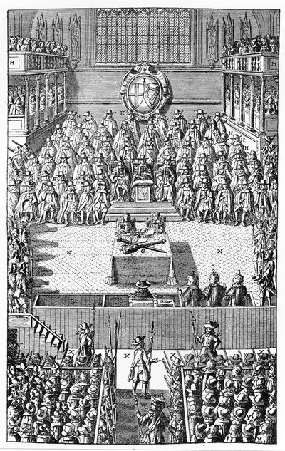 Trial of Charles I, January 1649 by (after) English School