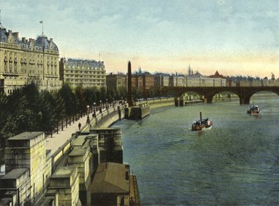 The Thames Embankment by (after) English photographer