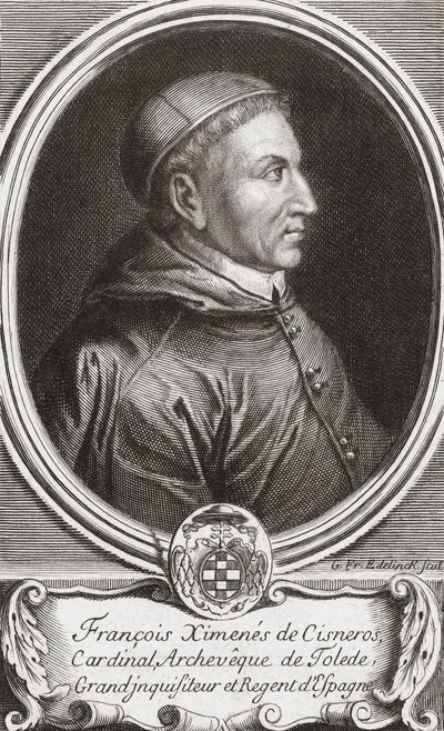Francisco Jiménez de Cisneros. Portrait by (after) French School