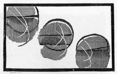 Japanese playing card with 3 spots by (after) Japanese School