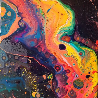 Modern Oil Painting with Rough Brush Strokes by F. Abderrahim