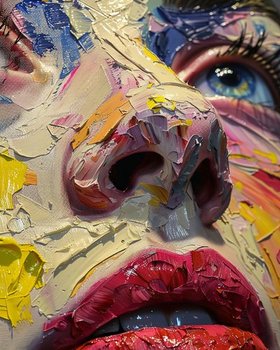 Woman face with an artistic retouch by F. Abderrahim