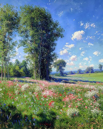 Beautiful View on a Sunny Day, Nature and Trees, Wall Decor for Sale by F. Abderrahim
