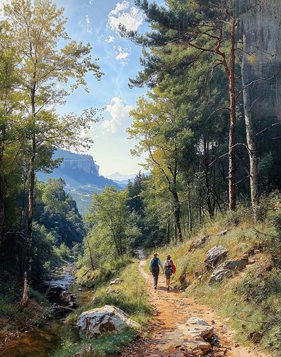 Jungle Walk through Mountains by F. Abderrahim