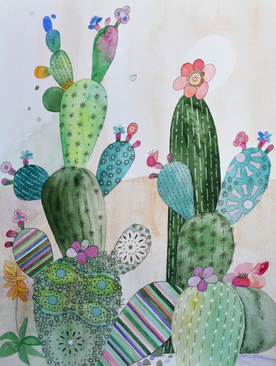 Cacti by Marys Watercolors