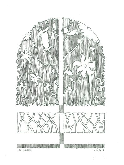Floral Tree by Urs Grünenfelder