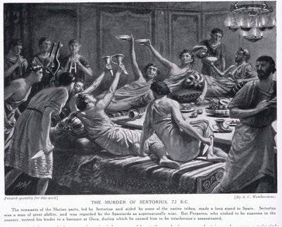 The Murder of Sertorius 72BC by A.C. Weatherstone