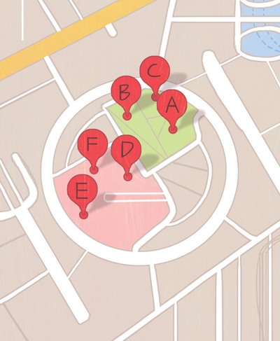 Restaurant Map by A.Richard Allen