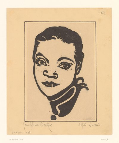Portrait of Josephine Baker by A. Ducand