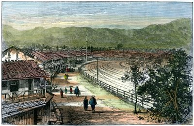 Railway Line Near Kobe, Japan, 1891 by A. Forsyth