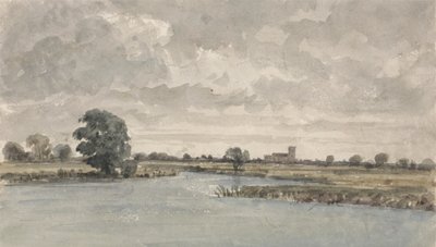 River Landscape by Aaron Edwin Penley