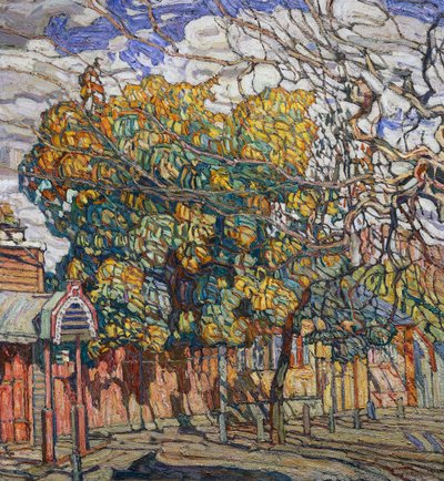 Cityscape by Abraham Anshelovich Manievich