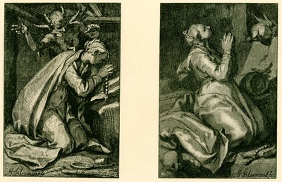 Holy penitents by Abraham Bloemaert