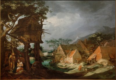 Landscape with Rest on the Flight by Abraham Bloemaert