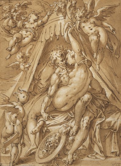 Mars and Venus by Abraham Bloemaert