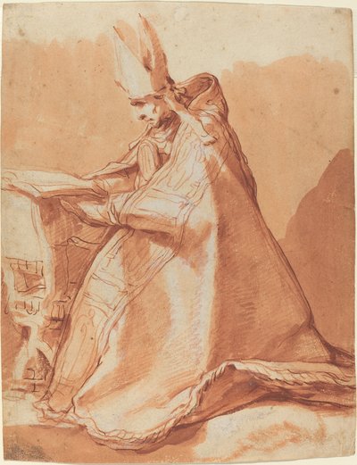 Seated Bishop by Abraham Bloemaert